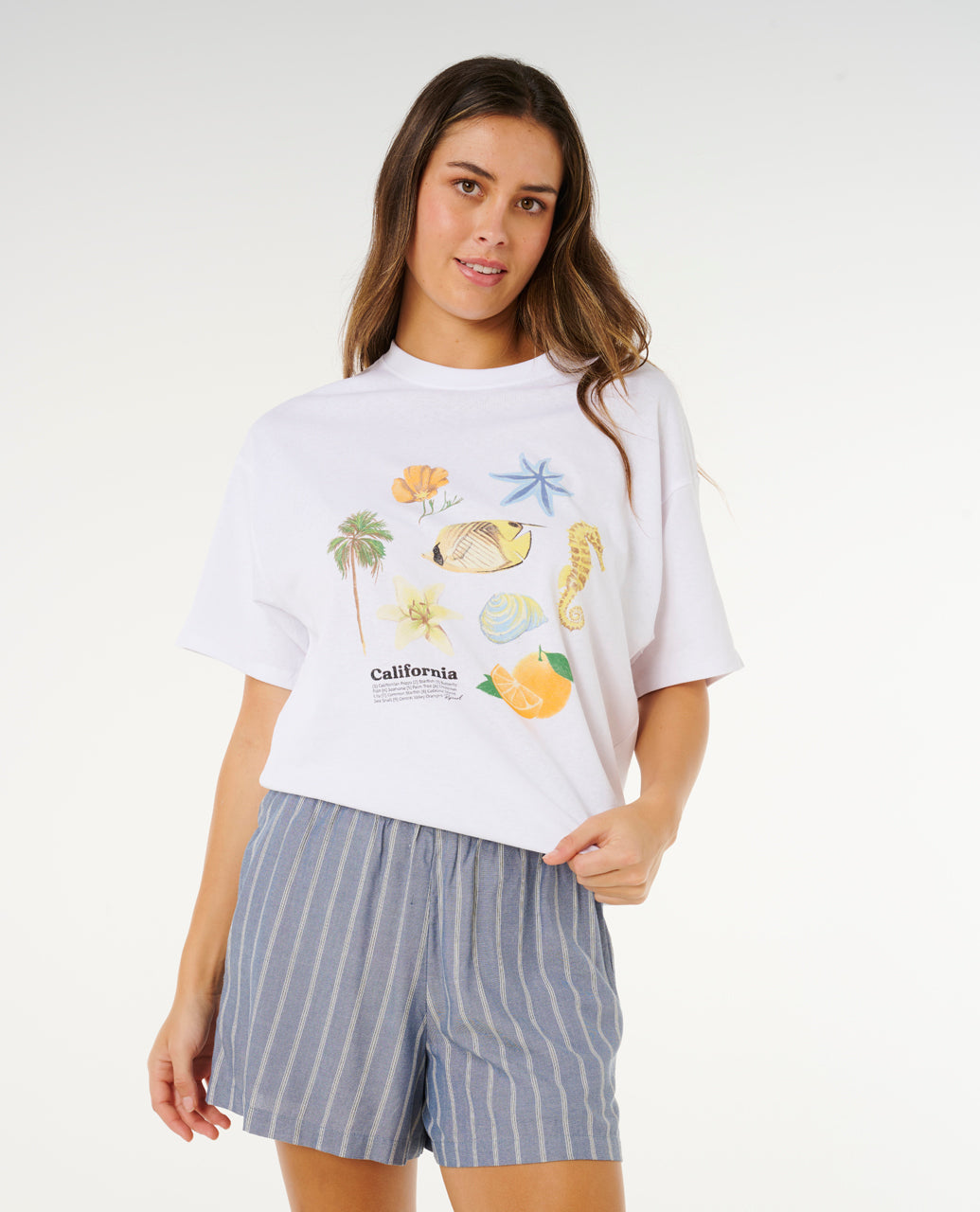 Rip Curl Beach Days Pinstripe Short Womens