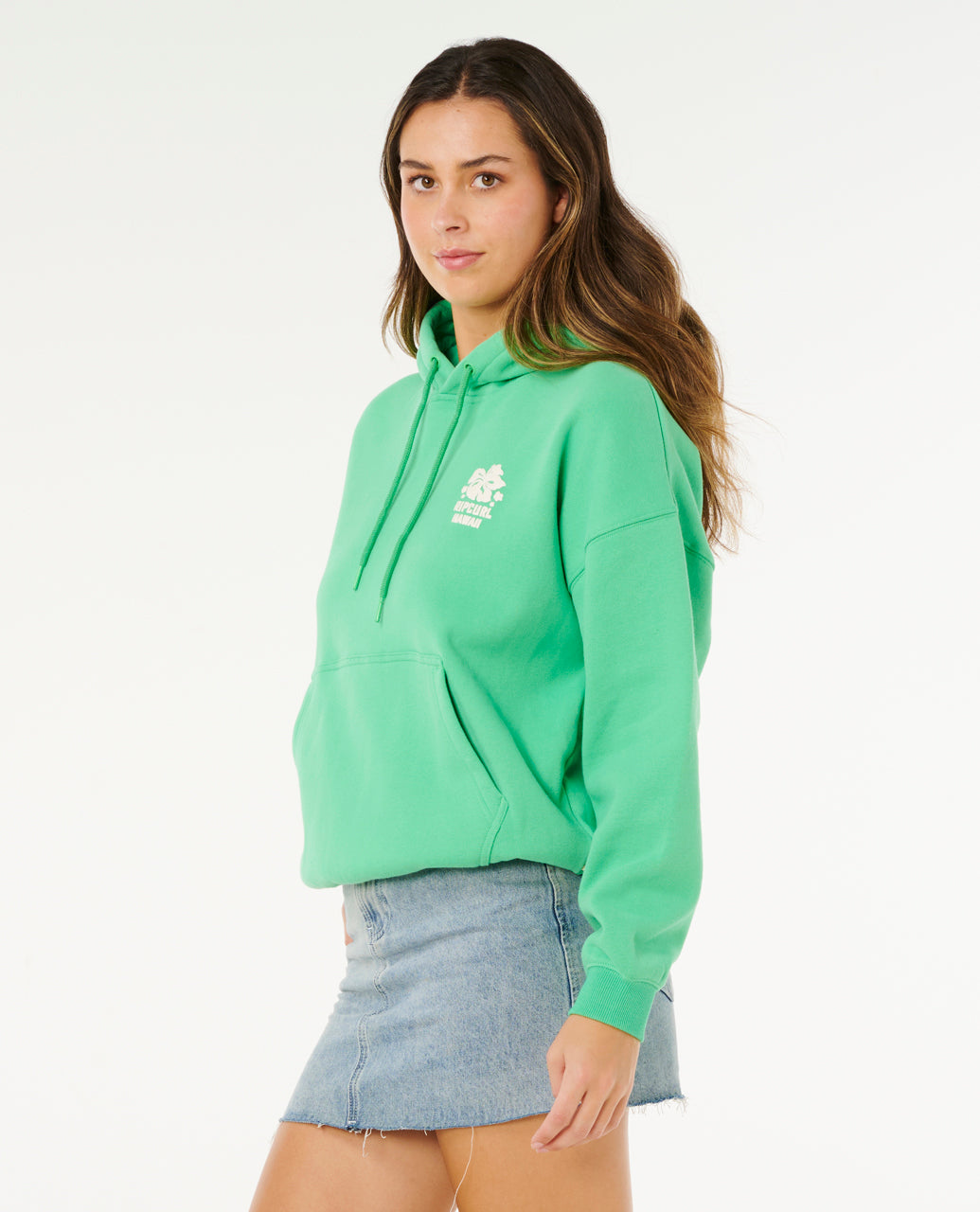 Rip Curl Surf Puff Heritage Hood Puffy Print Womens