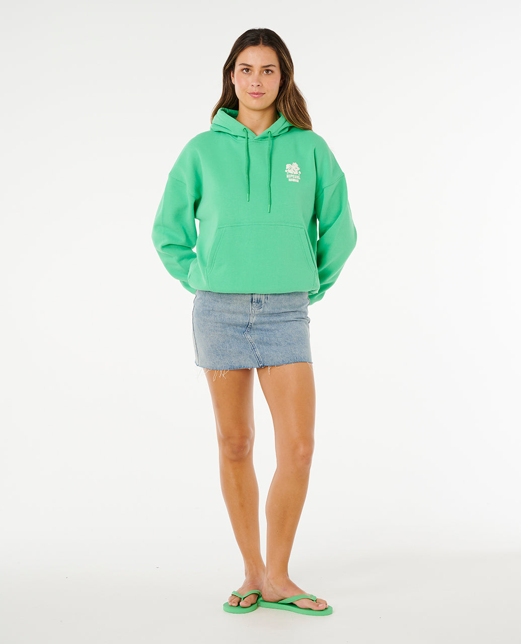Rip Curl Surf Puff Heritage Hood Puffy Print Womens