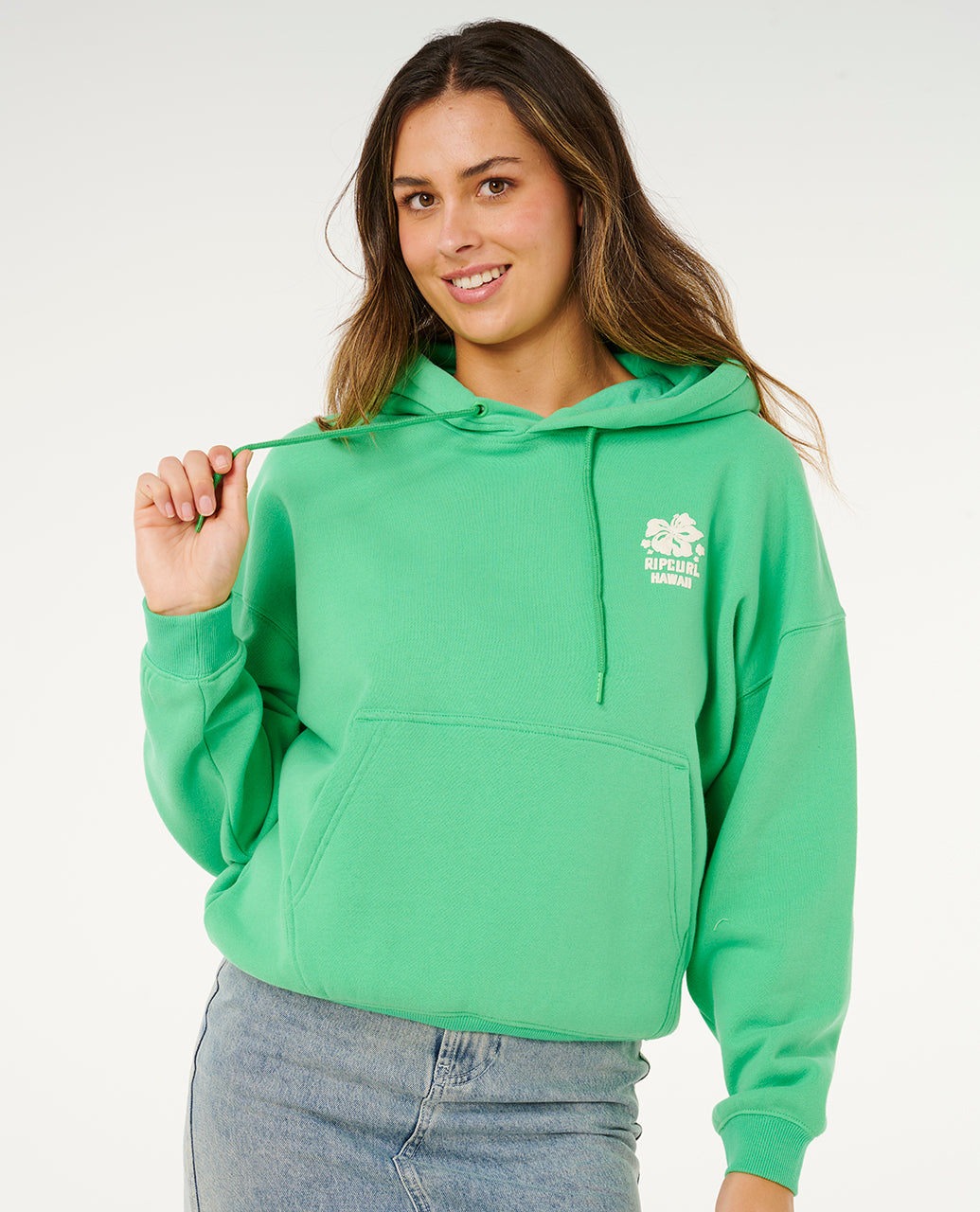 Rip Curl Surf Puff Heritage Hood Puffy Print Womens