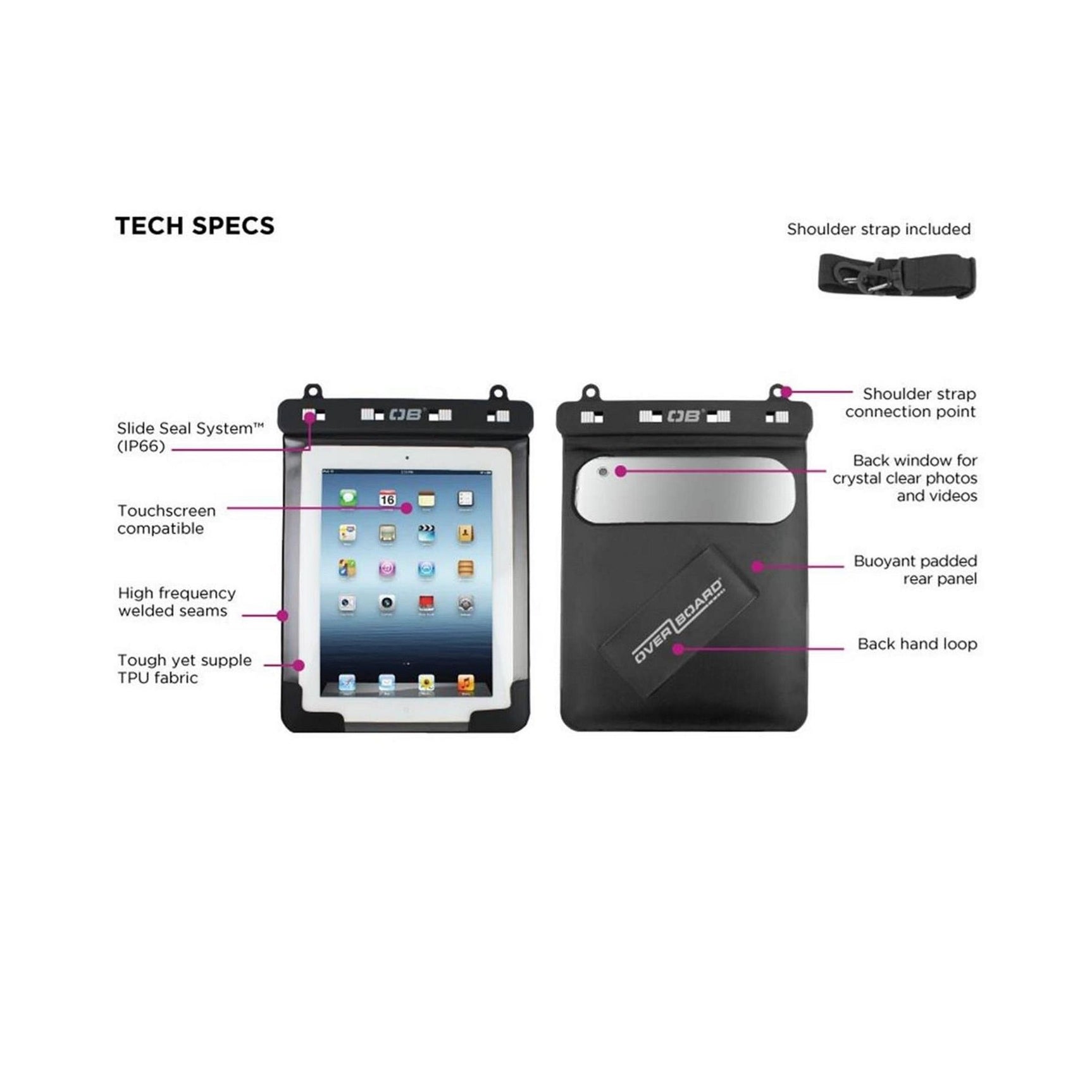 OverBoard wasserdichte iPad Tasche