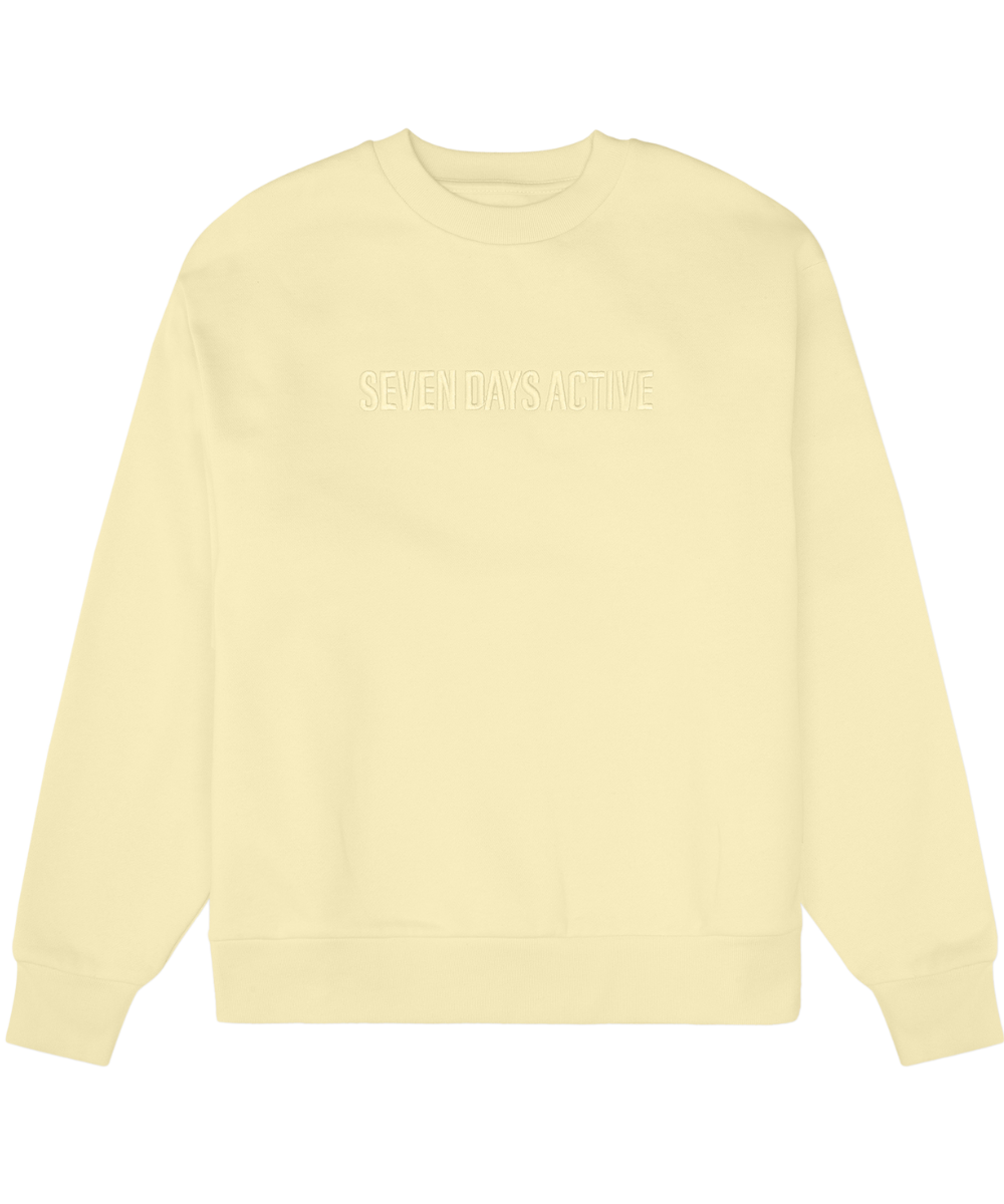7 Days Active Organic Fitted Crewneck