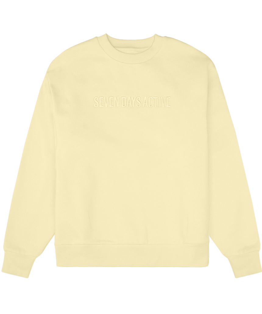 7 Days Active Organic Fitted Crewneck