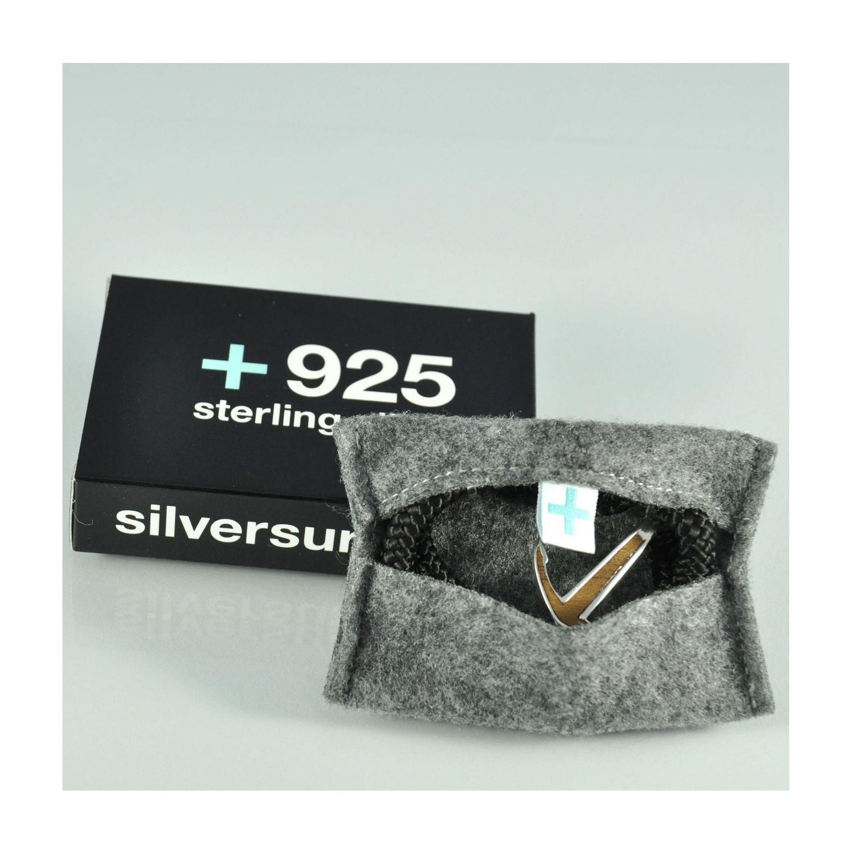 Silver+Surf Silber Schmuck Boot Anker Wood Armband