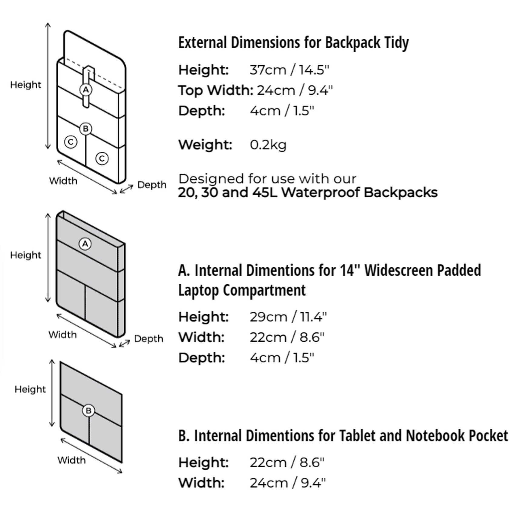 OverBoard Laptop Tablet Organizer
