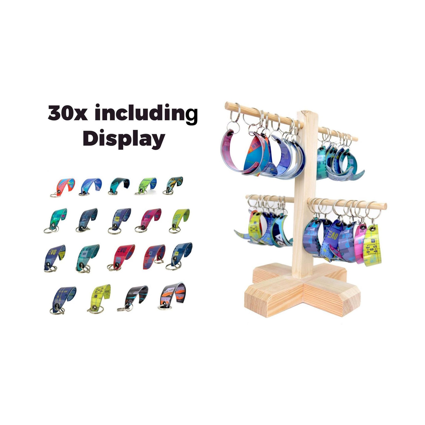 Fresh key ring kitesurf kites + display