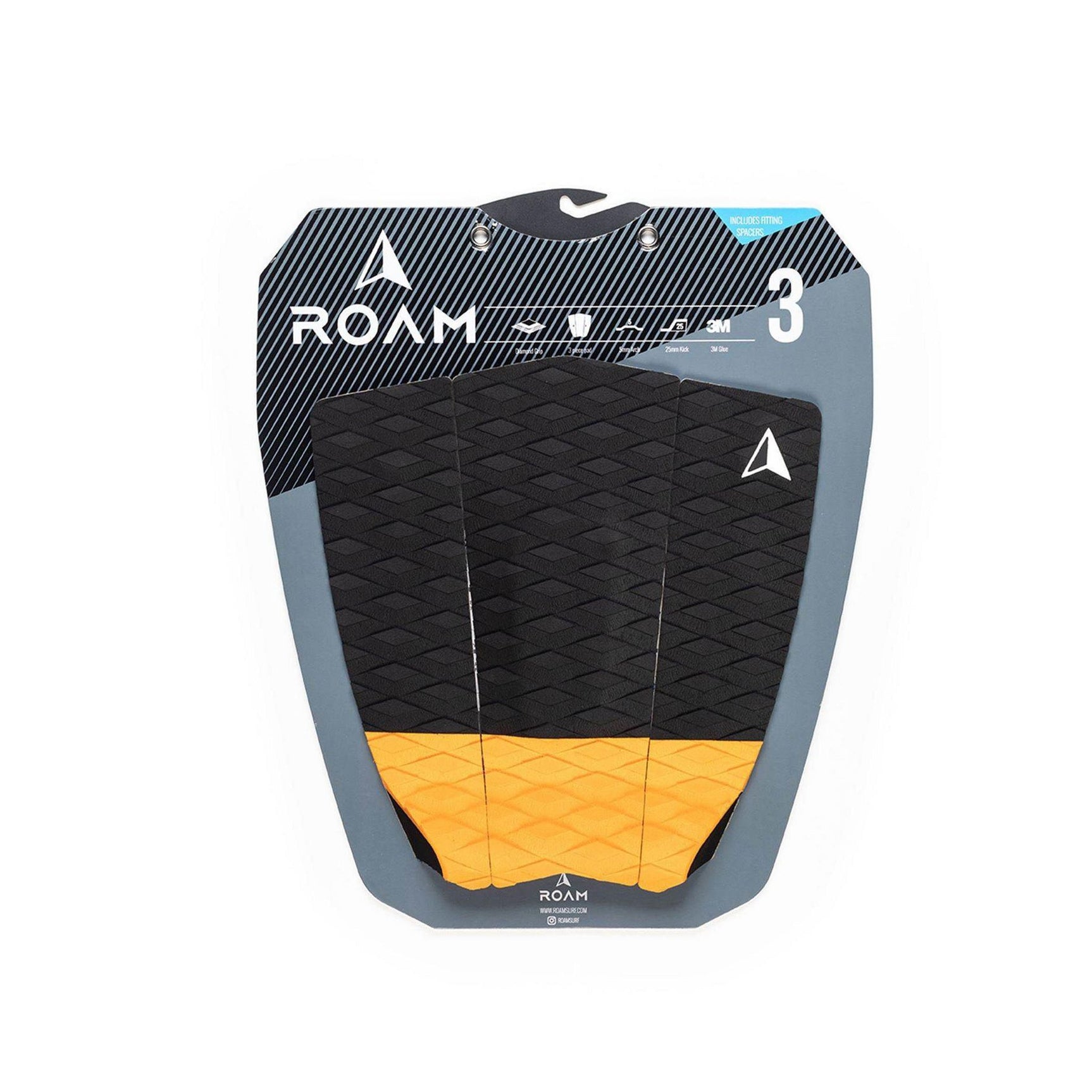 ROAM Footpad Deck Grip Traction Pad 3-piece