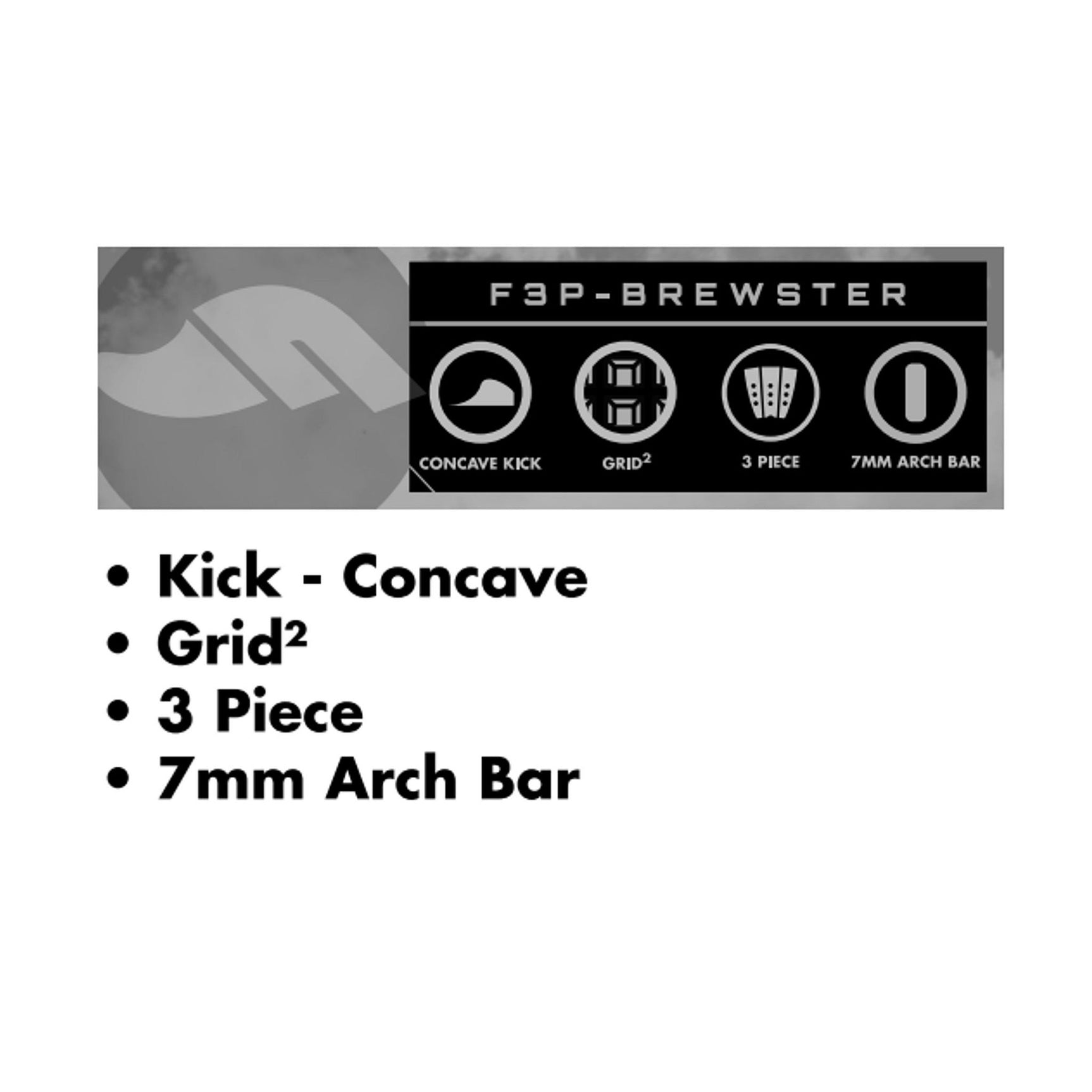 Futures Traction Pad Surfboard Footpad Brewster