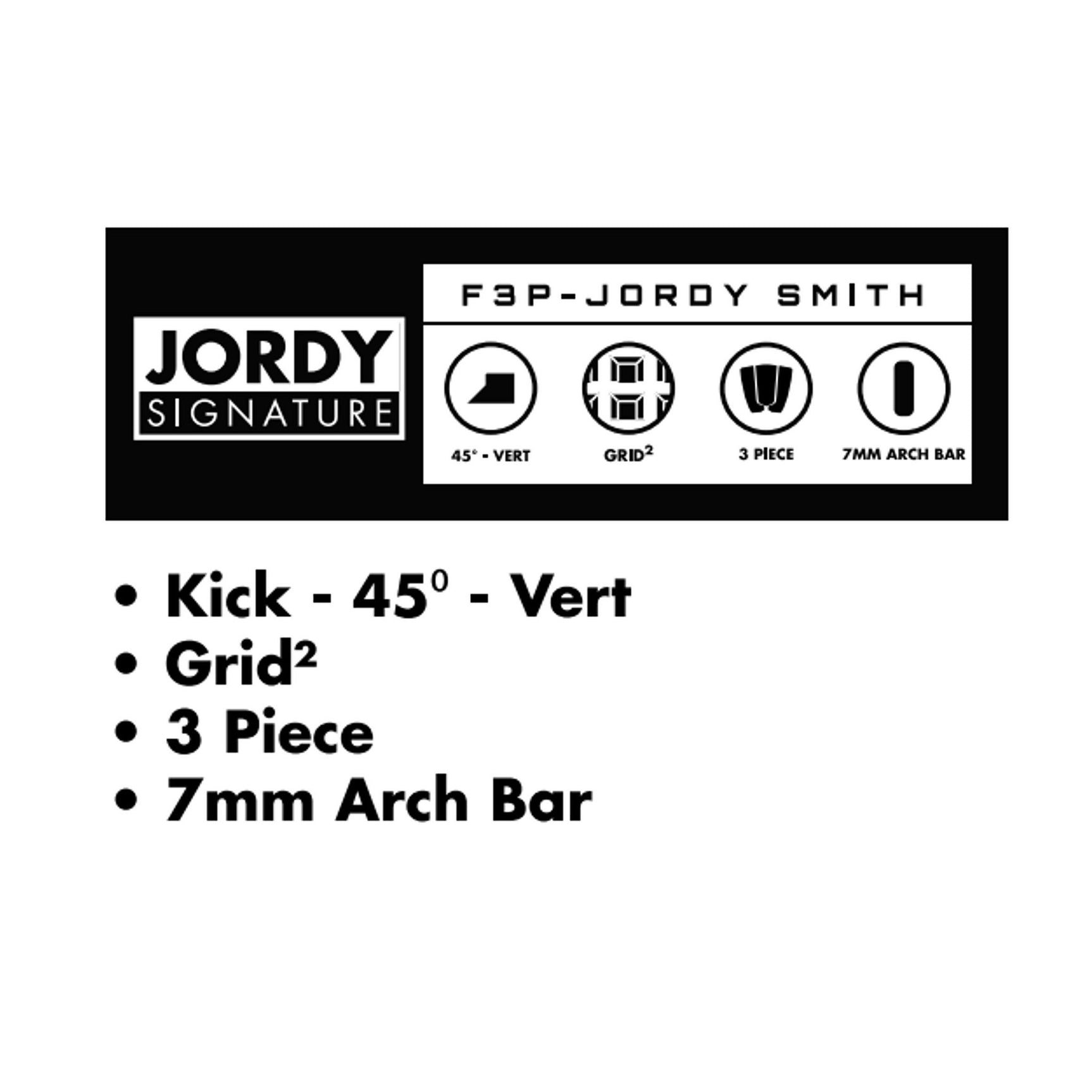 FUTURES Traction Pad Surfboard Footpad Jordy