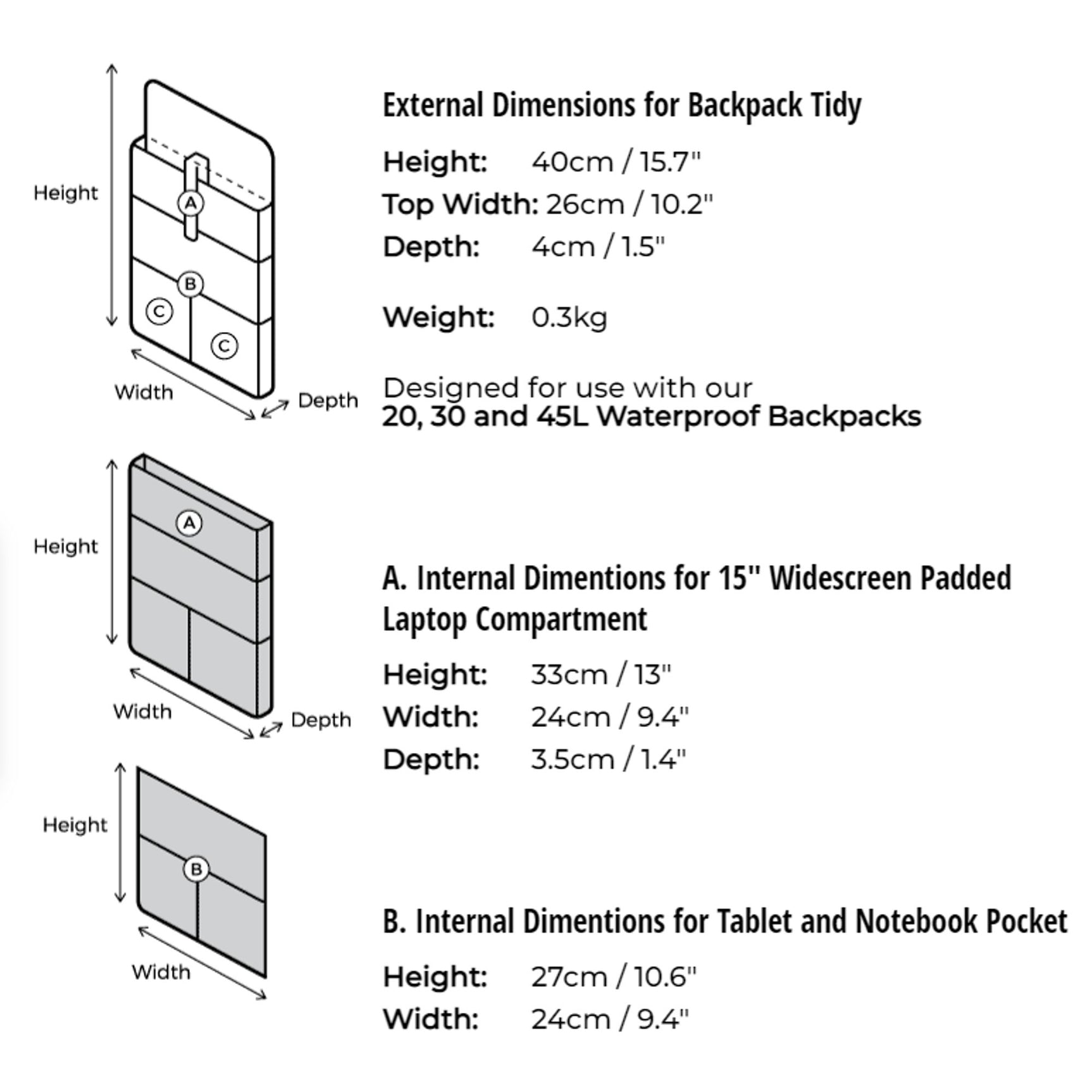 OverBoard Laptop Tablet Organizer