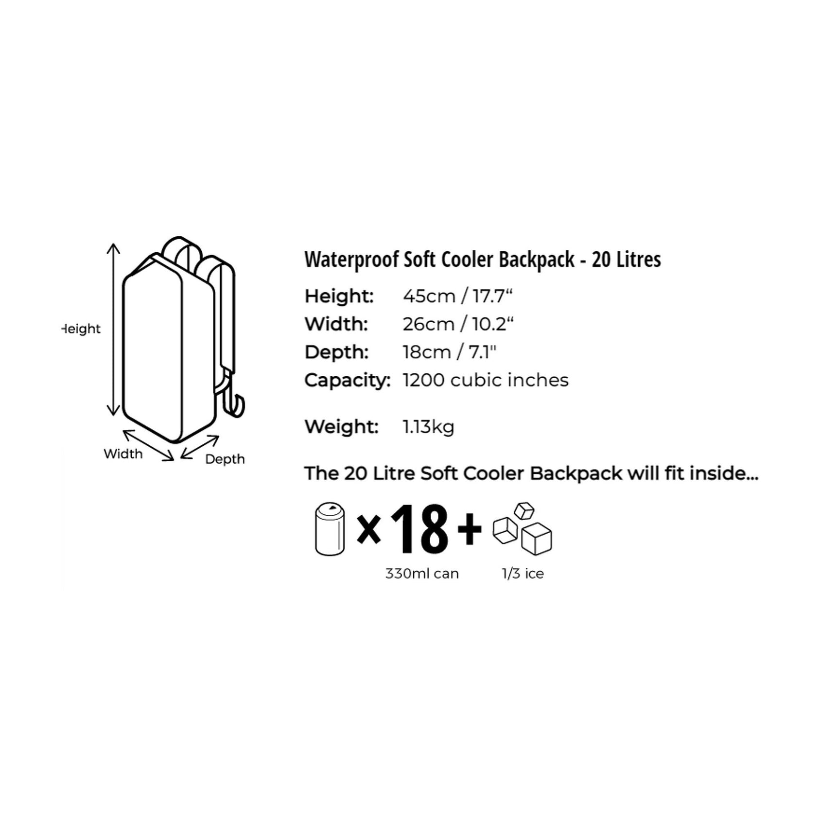 OverBoard Soft Cooler Rucksack Kühltasche