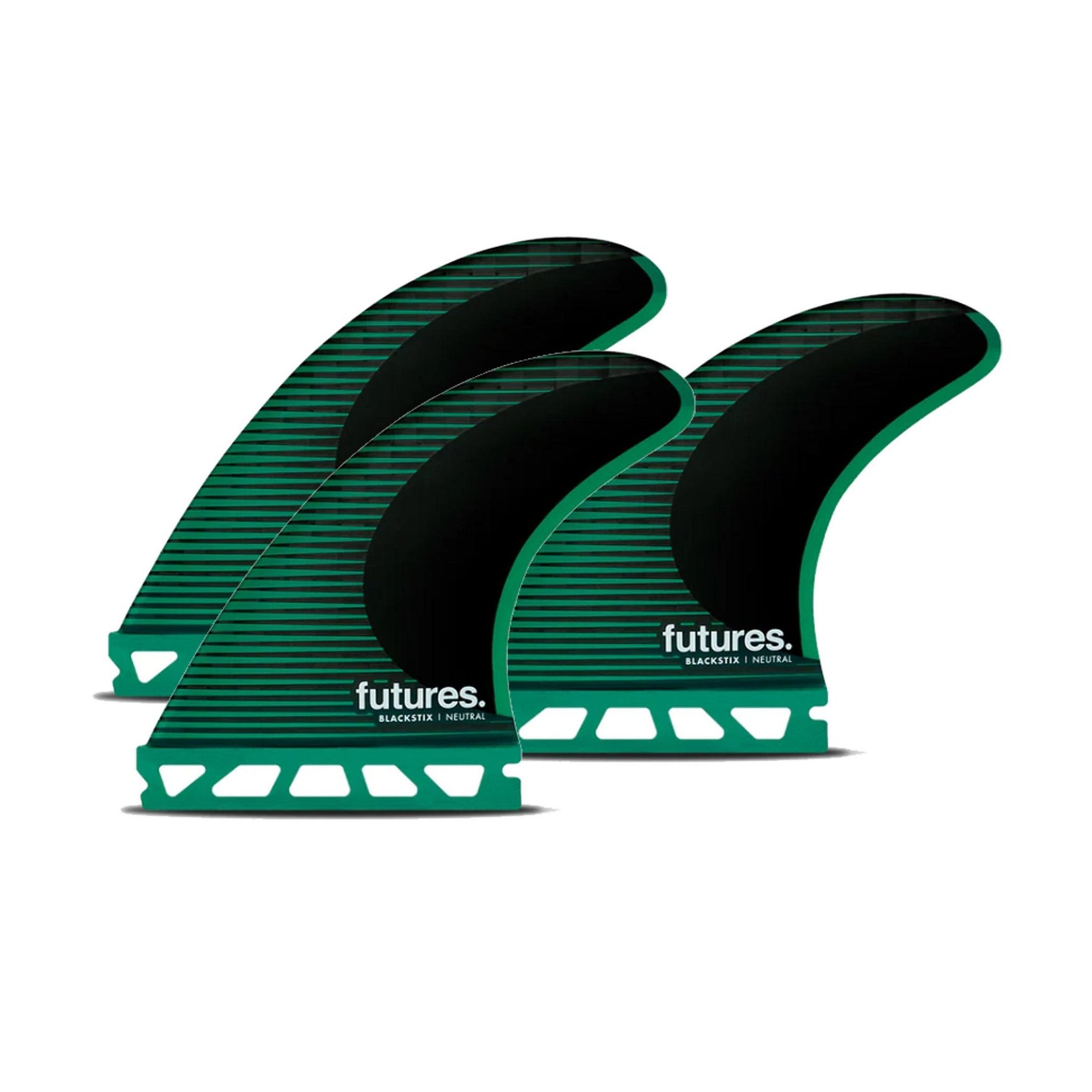 FUTURES Thruster Fin Set F6 Blackstix