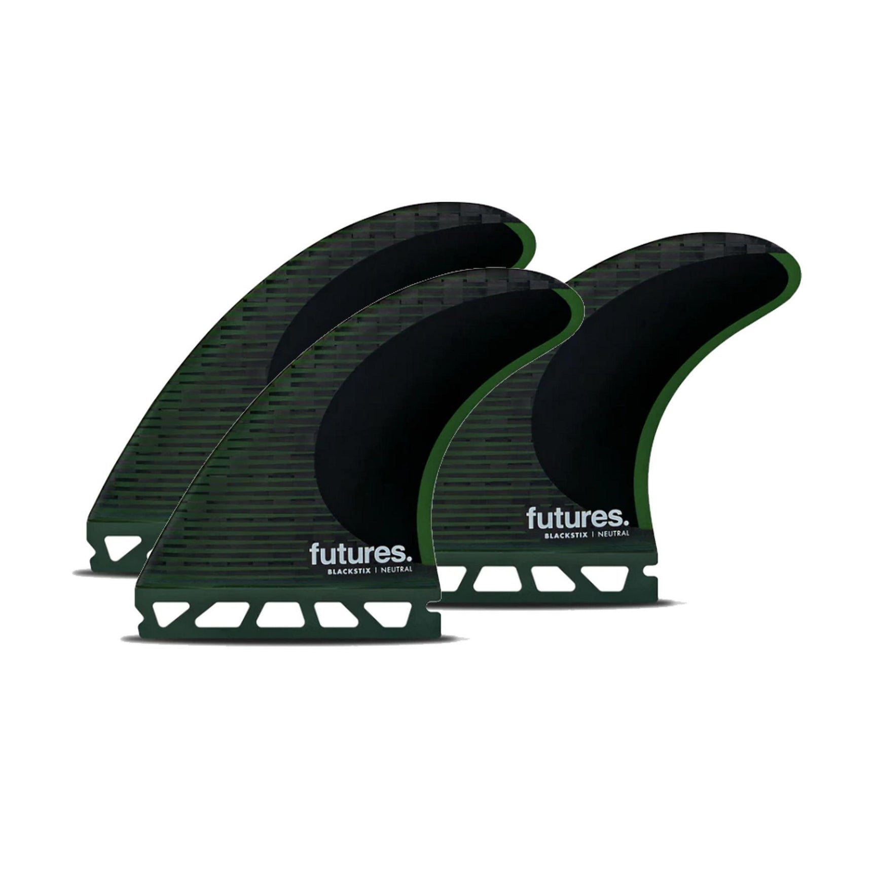 FUTURES Thruster Fin Set F8 Blackstix