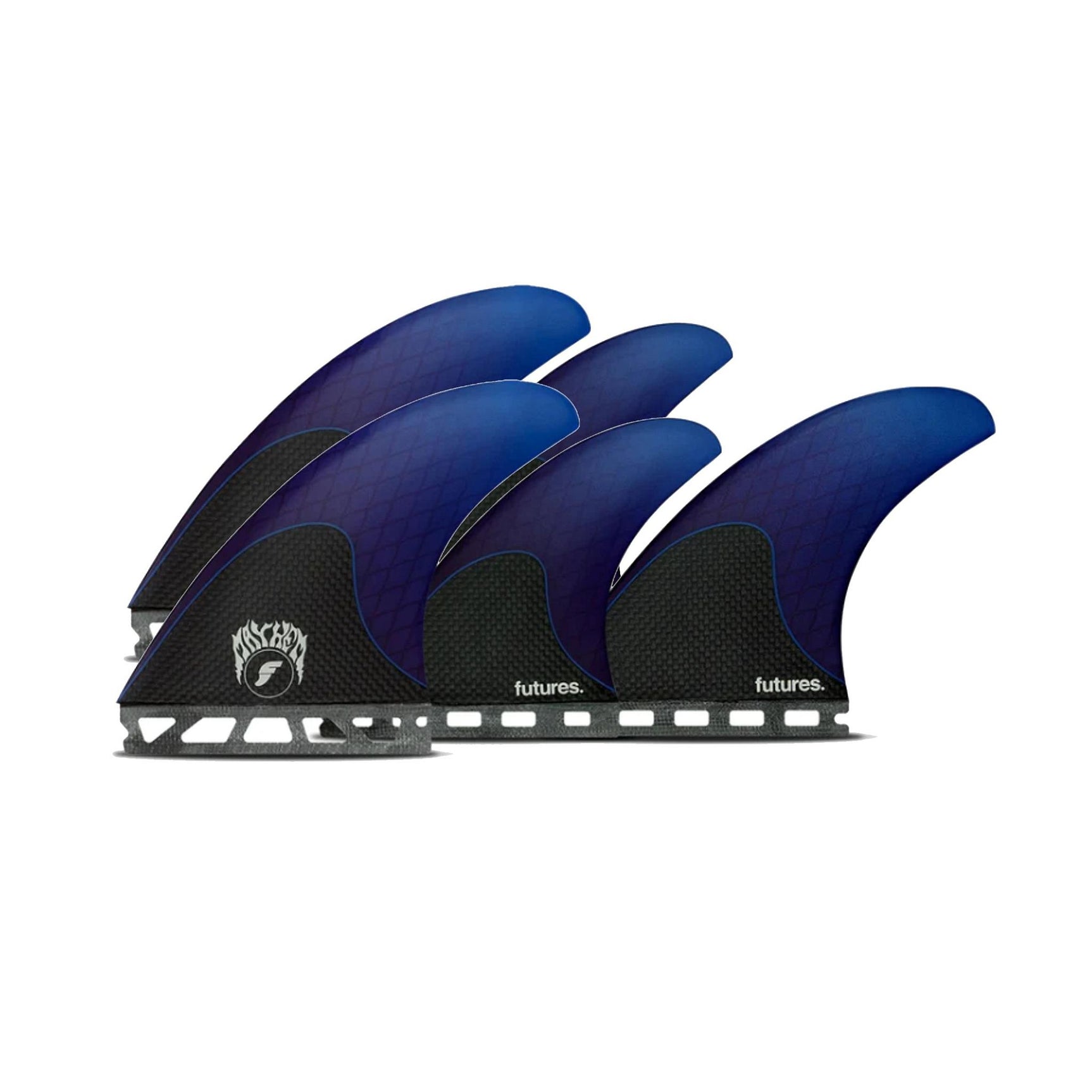 FUTURES Quad Thruster 5 Fin Set Mayhem 3.0 Honey