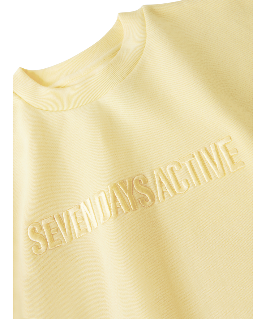 7 Days Active Organic Fitted Crewneck