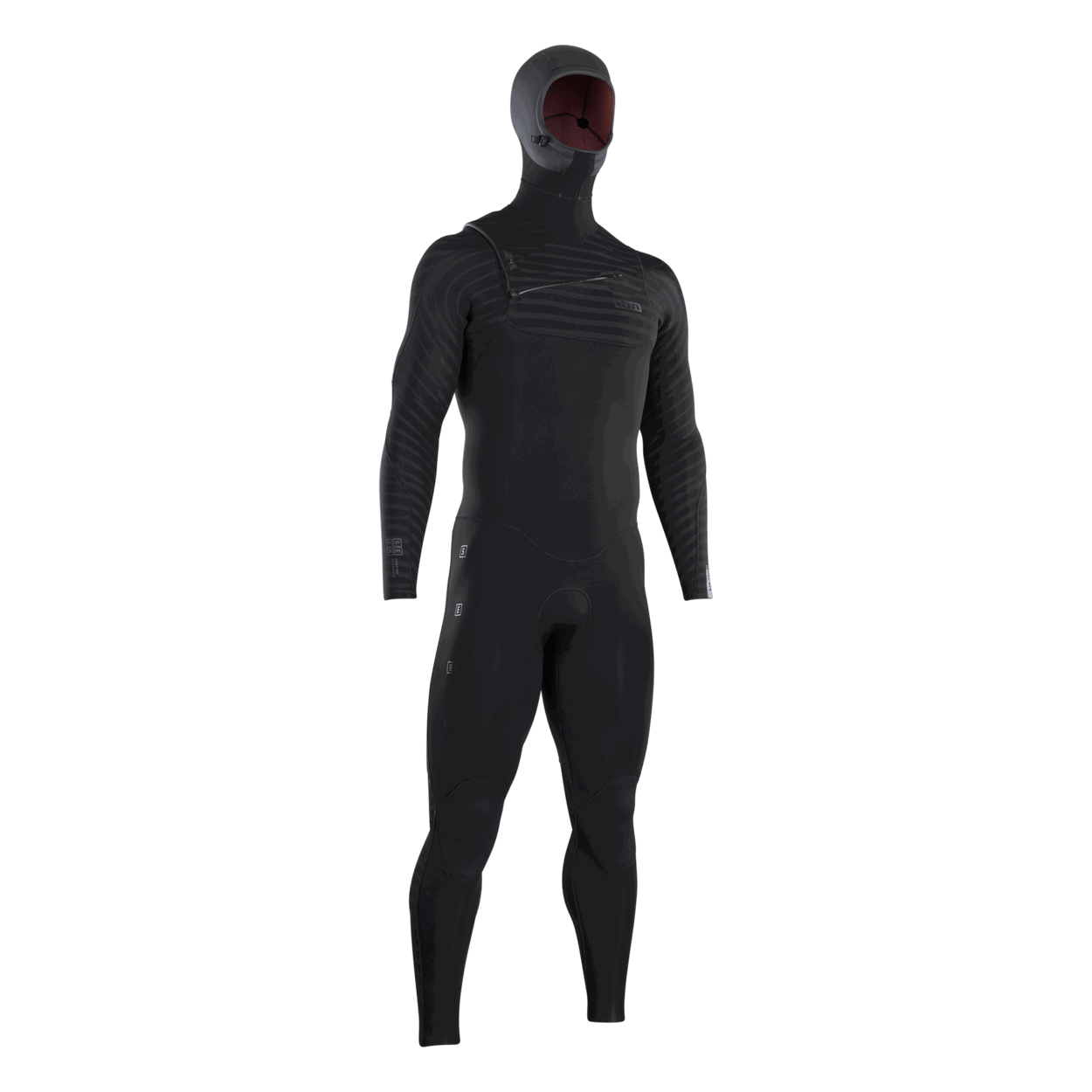 ION Seek Core 5/4mm Hood Front Zip men