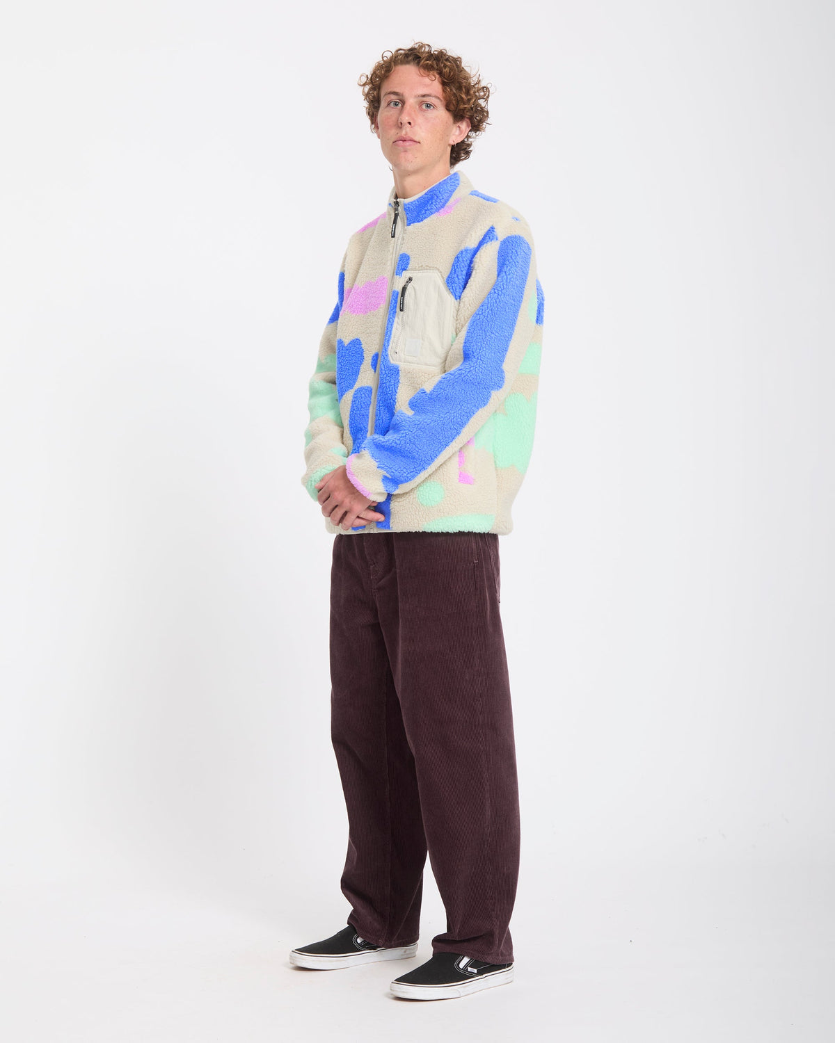 Volcom Carrau Fuzzar Zip Sherpa Jacket