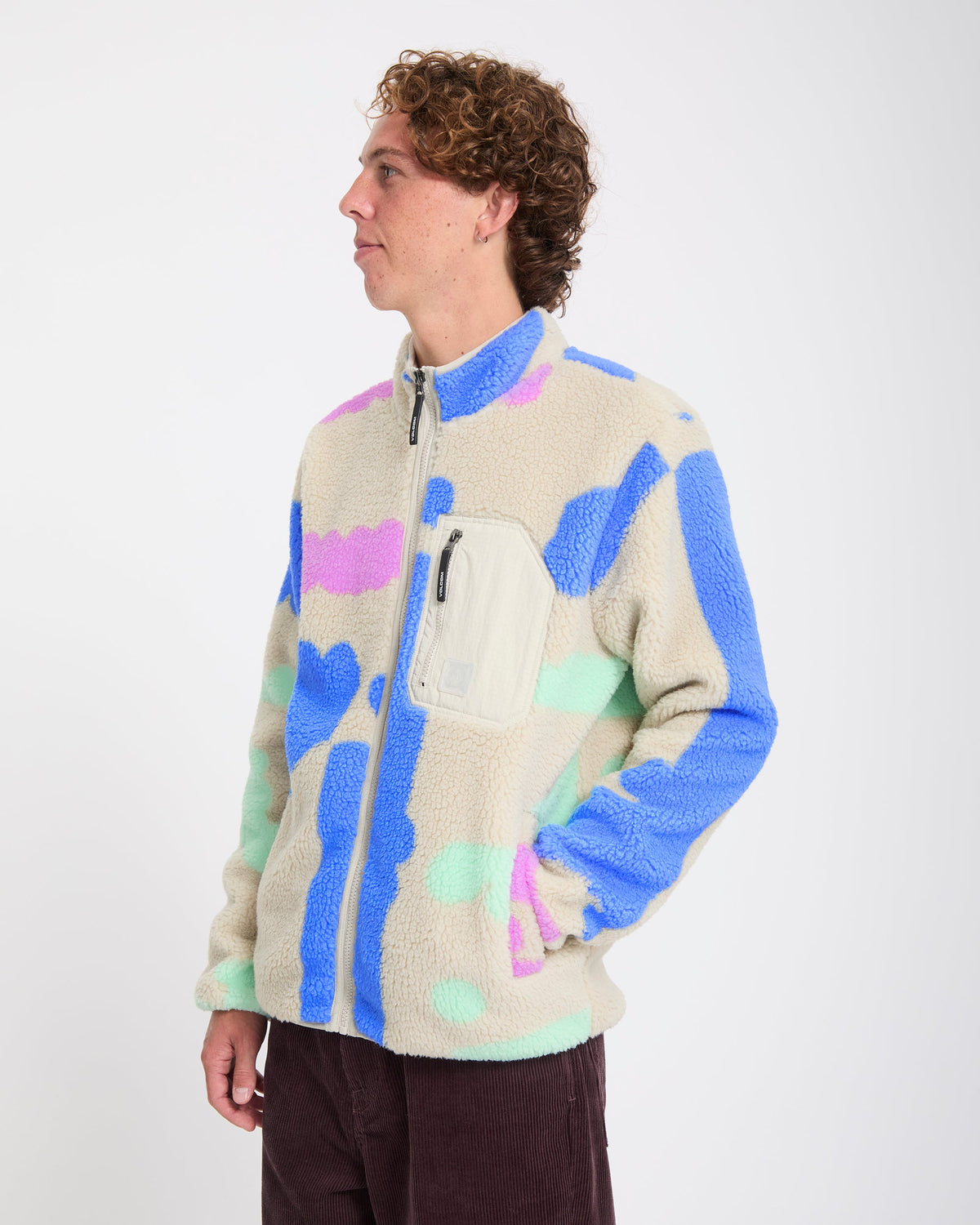 Volcom Carrau Fuzzar Zip Sherpa Jacket