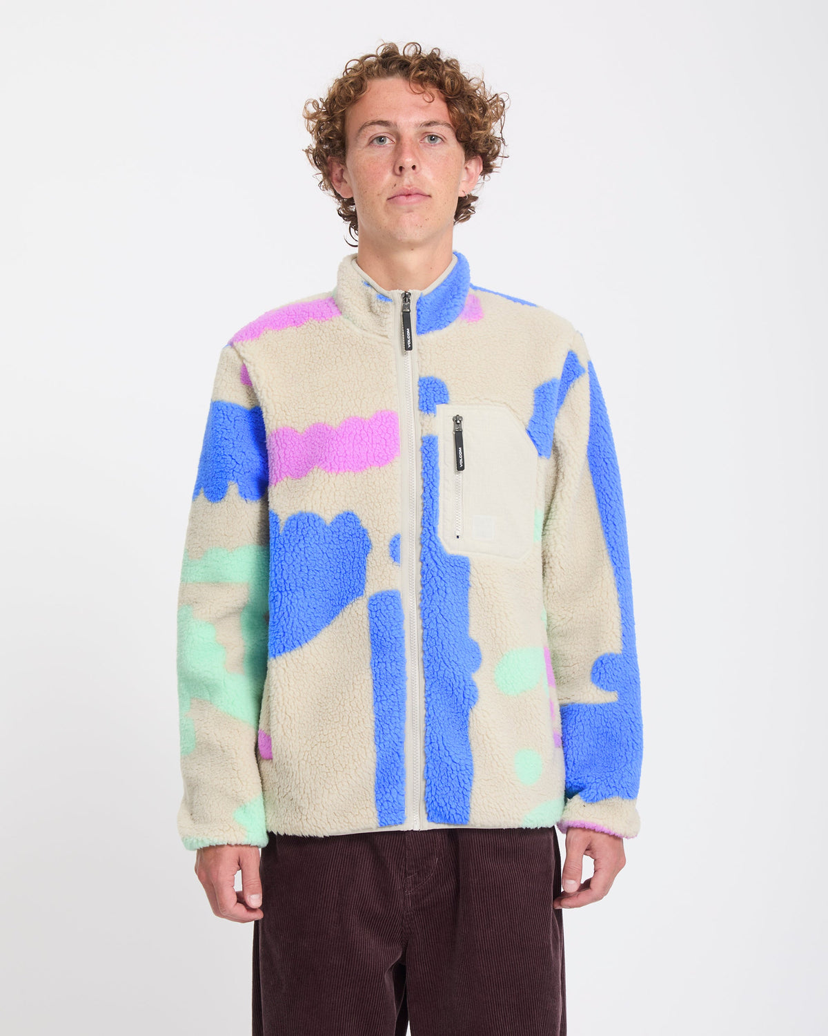 Volcom Carrau Fuzzar Zip Sherpa Jacket