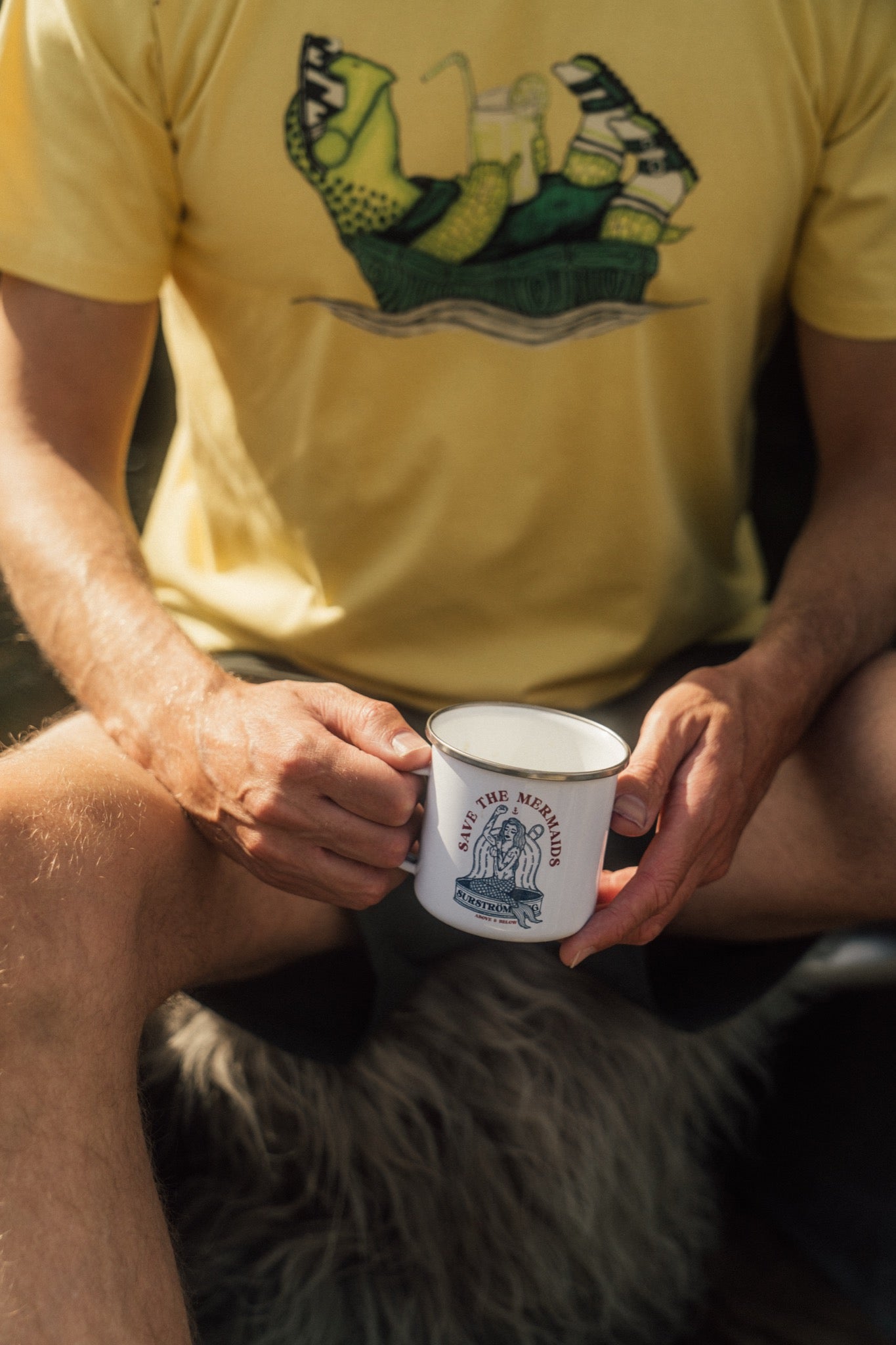 Lakor Tinned Mermaid Enamel Mug