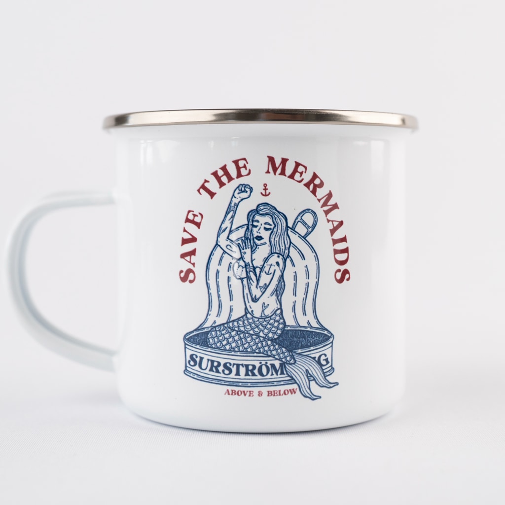 Lakor Tinned Mermaid Enamel Mug