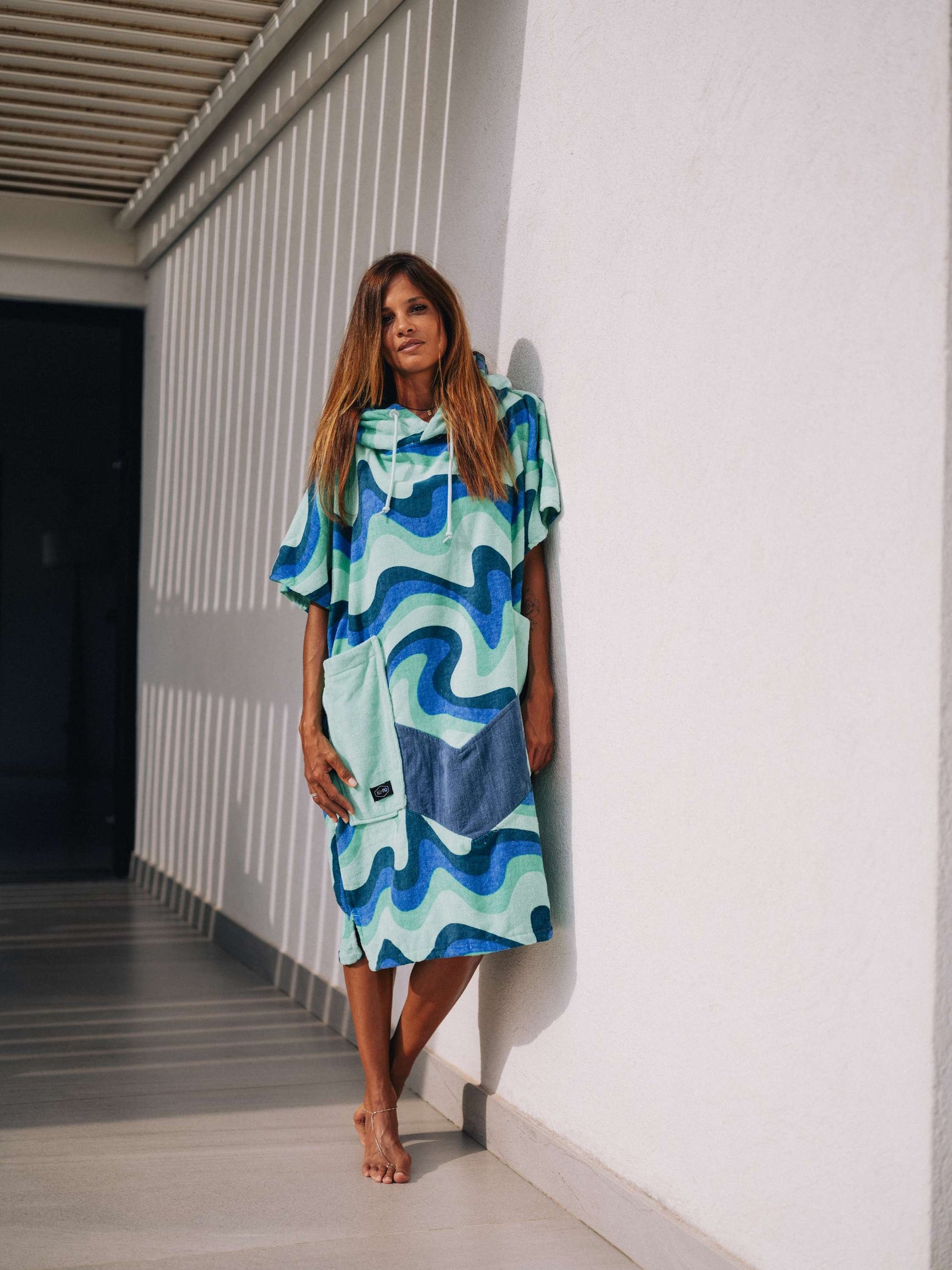 All-In Beach Crew V Adult Poncho