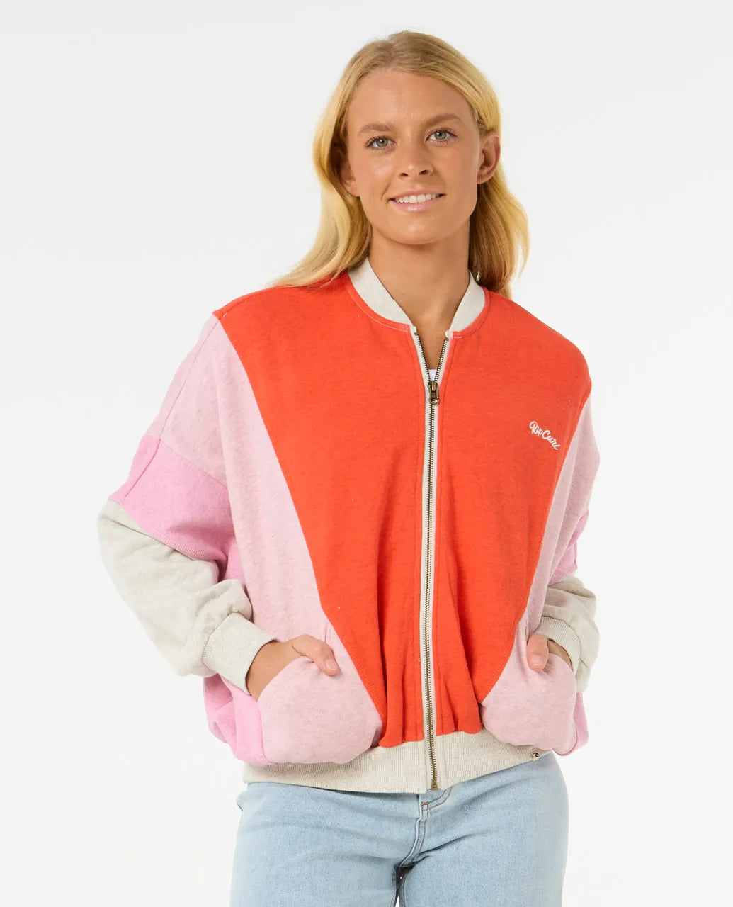Rip Curl Colour Block Zip Thru Womens