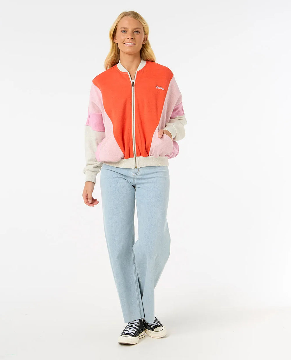 Rip Curl Colour Block Zip Thru Womens