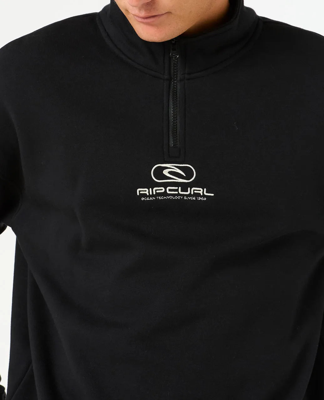 Rip Curl Pill Icon 1/4 Zip Crew Mens