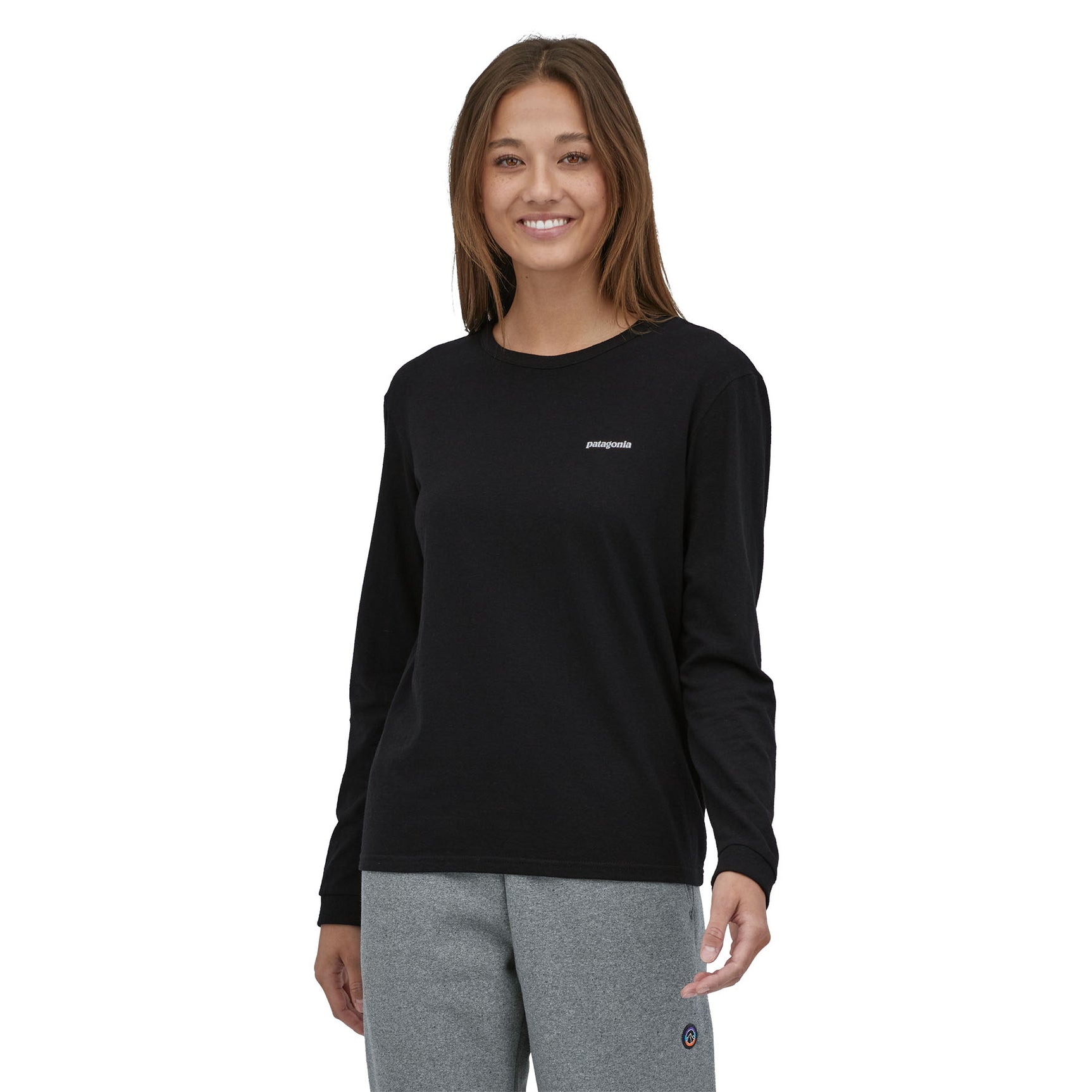 Patagonia W's L/S P-6 Logo Responsibili-Tee