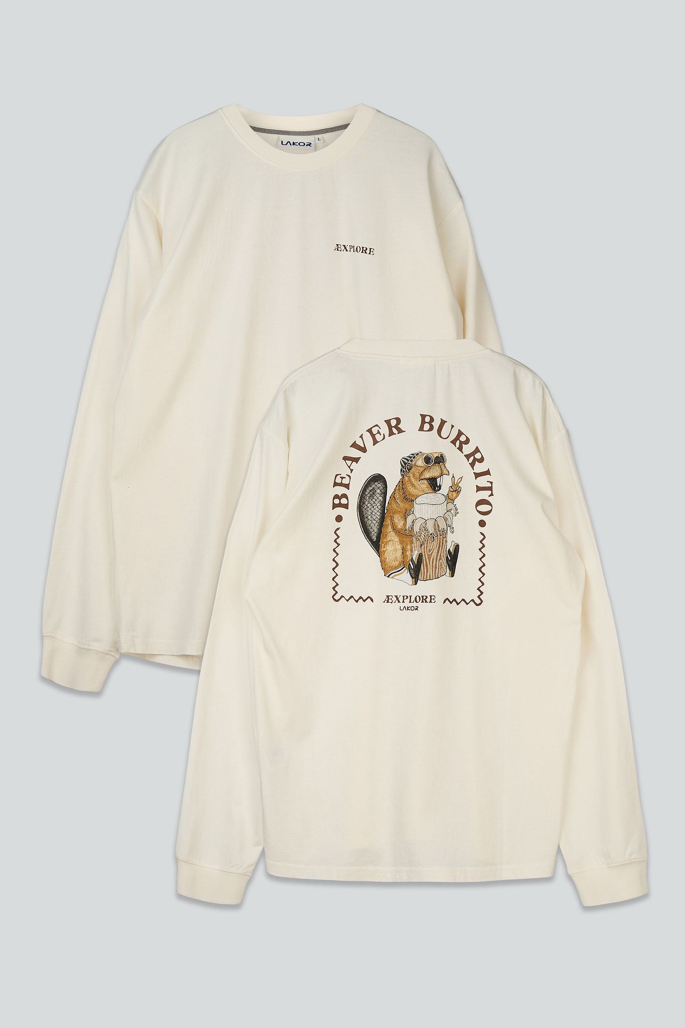LAKOR Beaver Burrito Boxfit LS T-Shirt