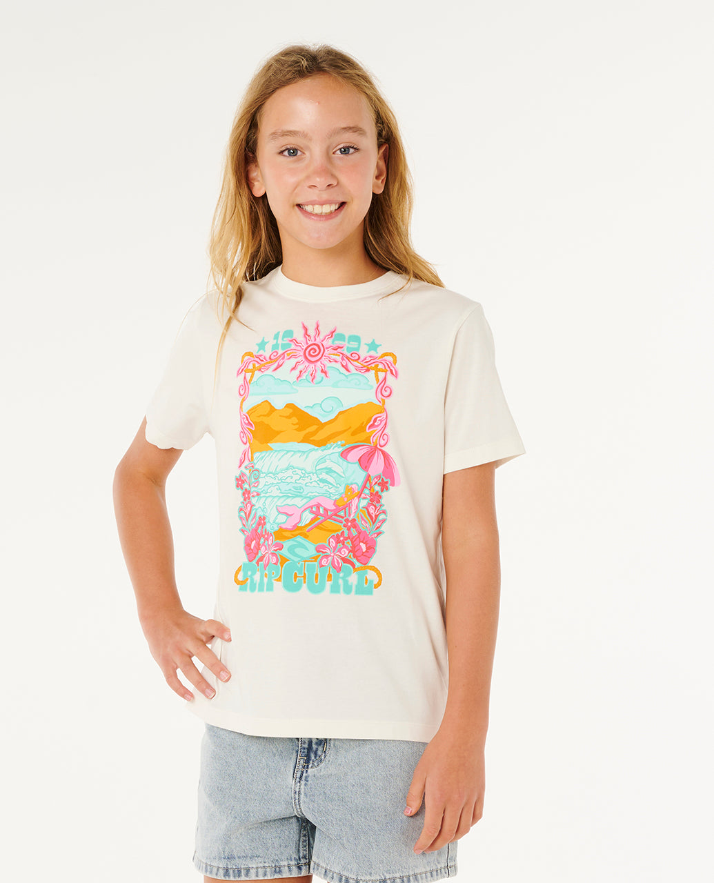 Rip Curl Sunshine Squad Band Tee - Girls