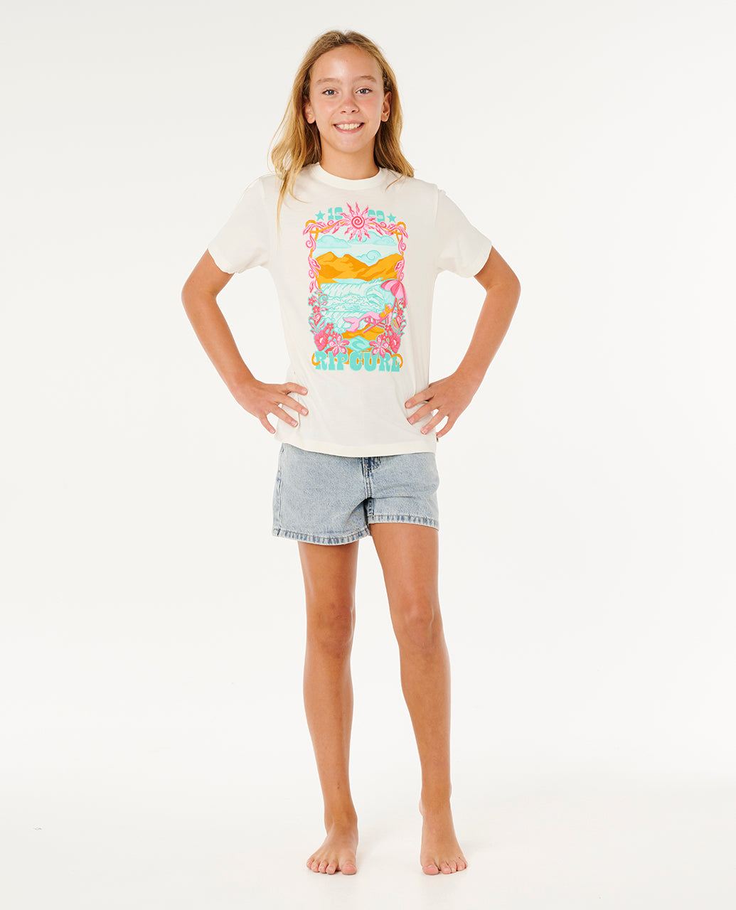 Rip Curl Sunshine Squad Band Tee - Girls