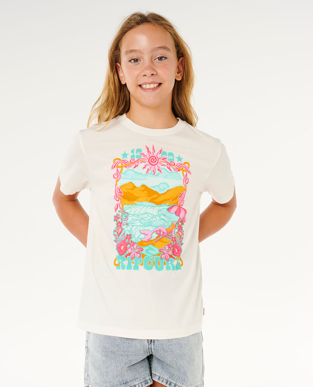 Rip Curl Sunshine Squad Band Tee - Girls