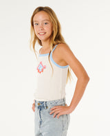 Rip Curl Sunshine Squad Rib Tank - Girls