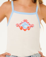 Rip Curl Sunshine Squad Rib Tank - Girls