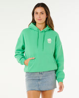 Rip Curl Surf Puff Heritage Hood Puffy Print Womens
