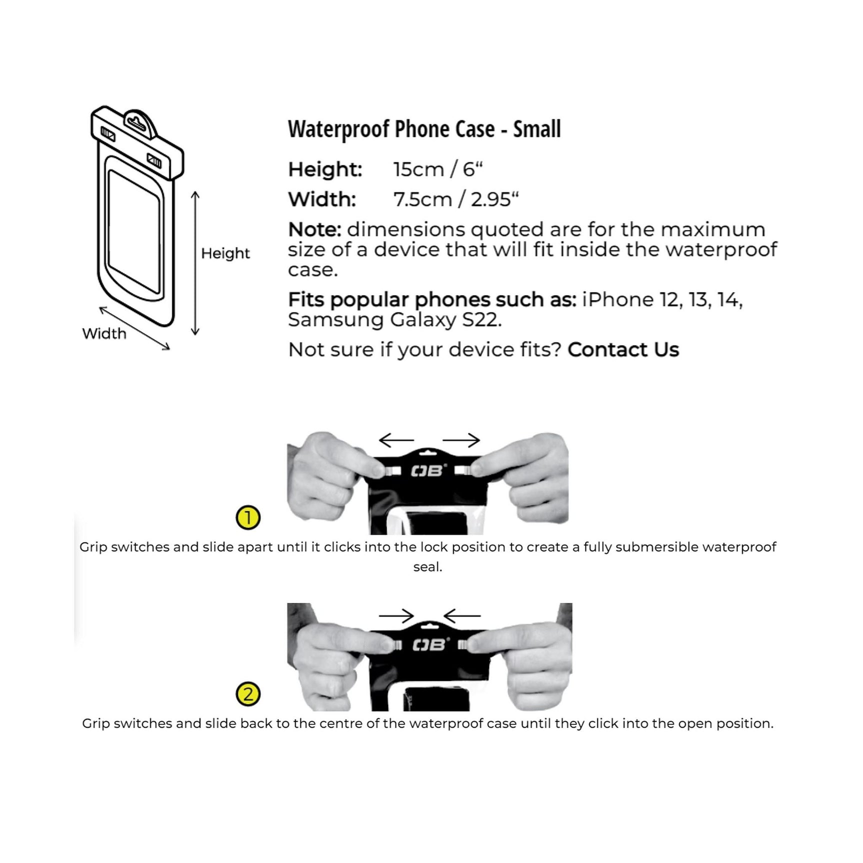 OverBoard wasserdichte Handy iPhone Tasche