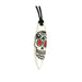 Silver+Surf silver jewelry surfboard with skull