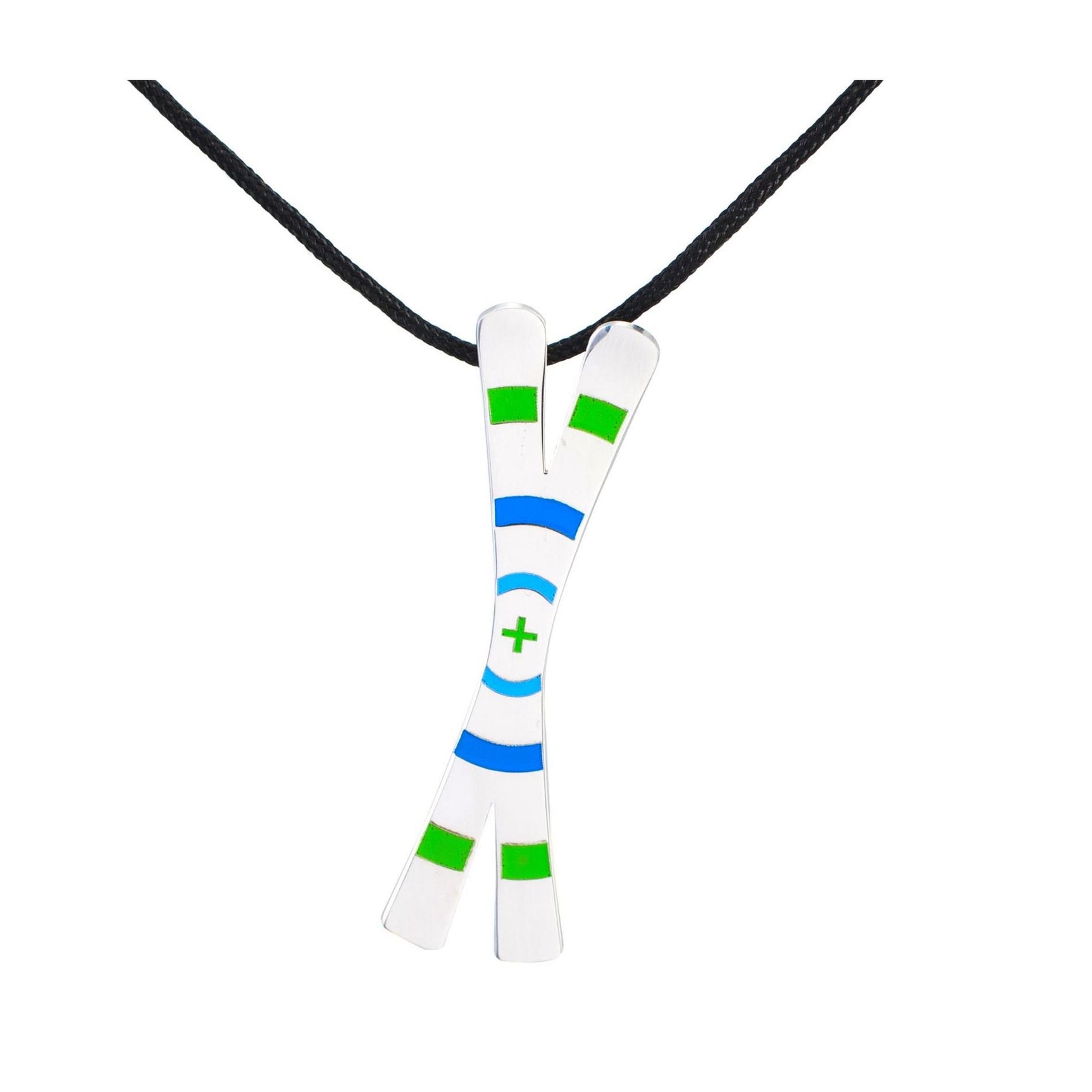 Silver+Surf Schmuck Ski Cross Circle Winter