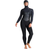 C-Skins Rewired 6:5 Womens Chest Zip Hooded w/Liquid Skin