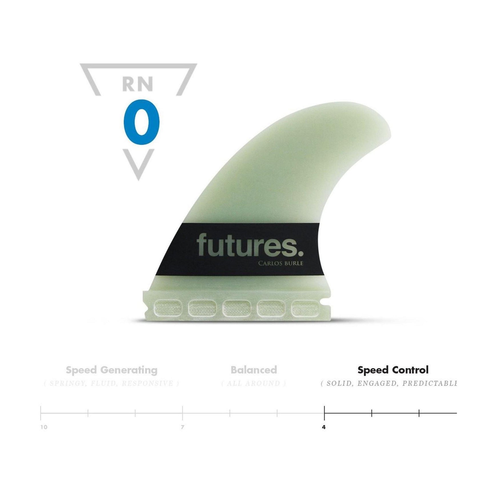 FUTURES Big Wave Thruster Fin Set Carlos Burle