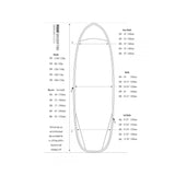 ROAM Boardbag Surfboard Daylight Hybrid Fish