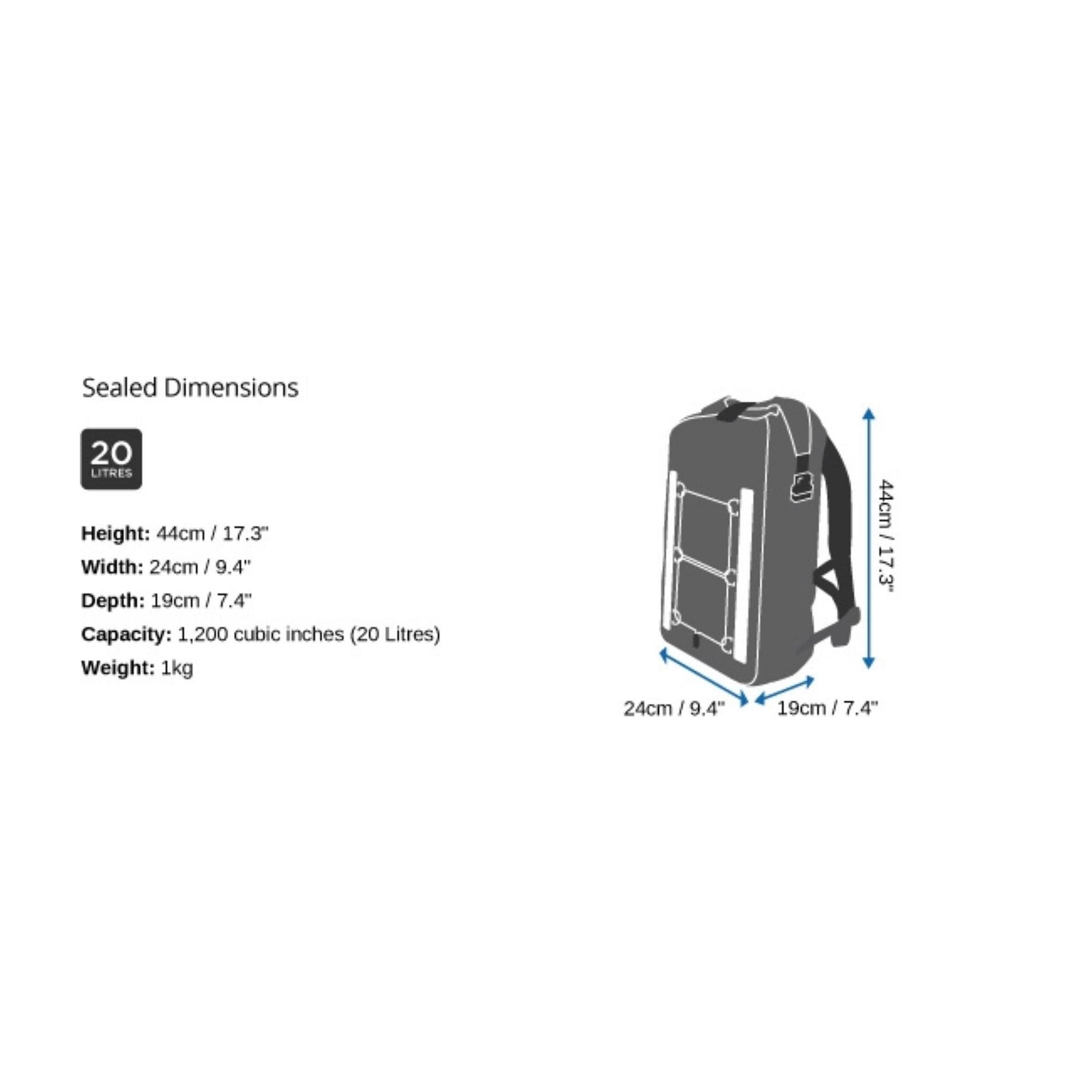 OverBoard waterproof bike backpack VeloDry