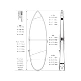ROAM Boardbag Surfboard Tech Bag Double Short