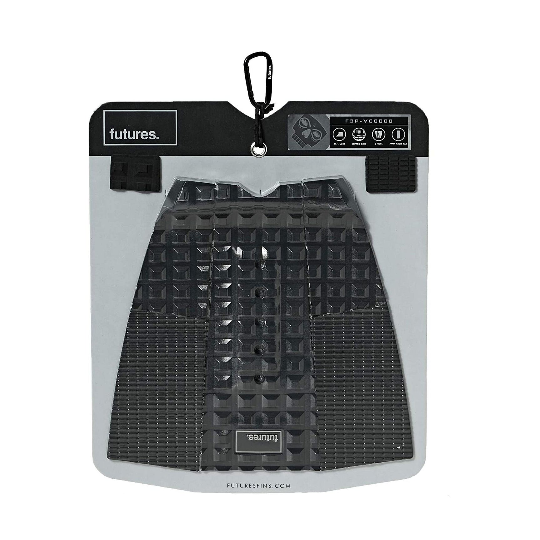 FUTURES Traction Pad Surfboard Footpad 3pc Voodoo