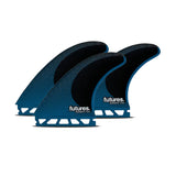 FUTURES Thruster Fin Set R8 Blackstix Rake