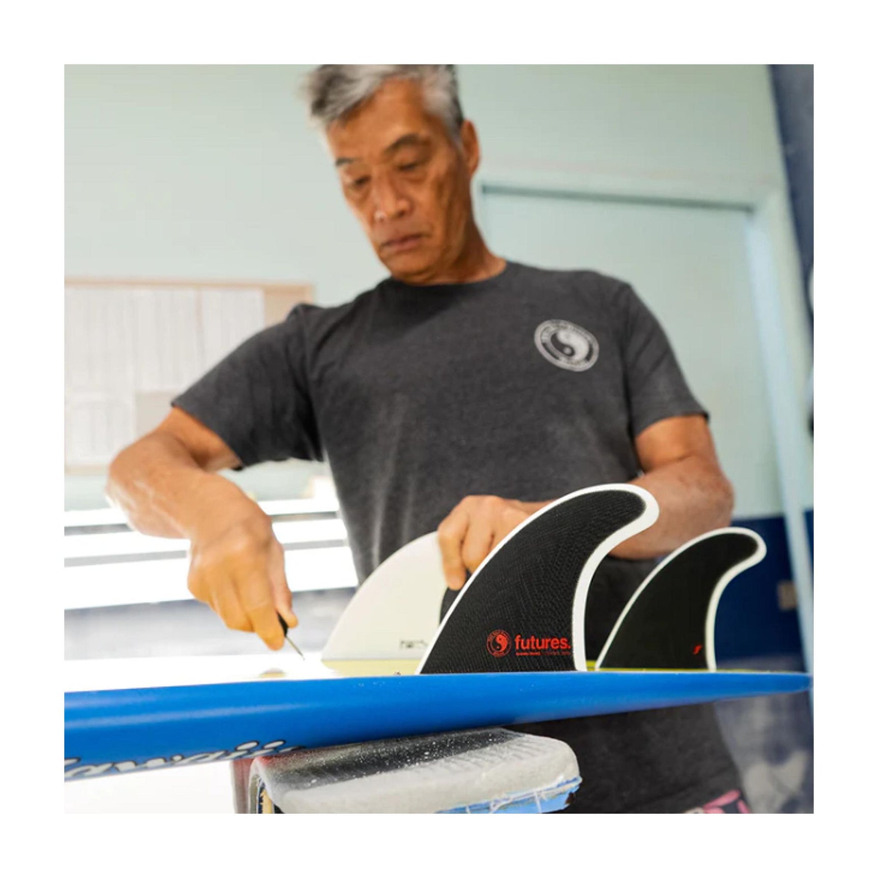 FUTURES Thruster Fin Set Glenn Pang Fiberglass