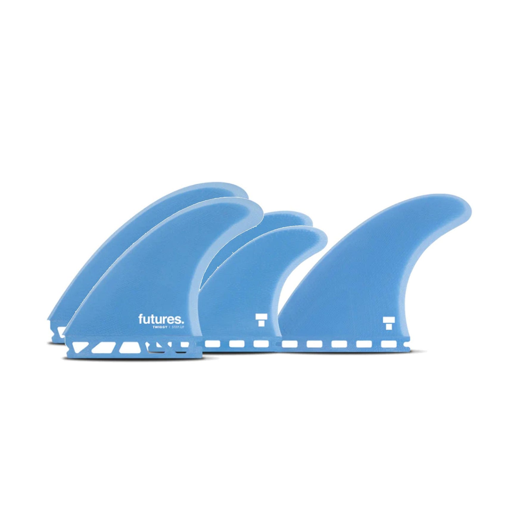 FUTURES Quad Thruster 5 Fin Set Twiggy Step Up
