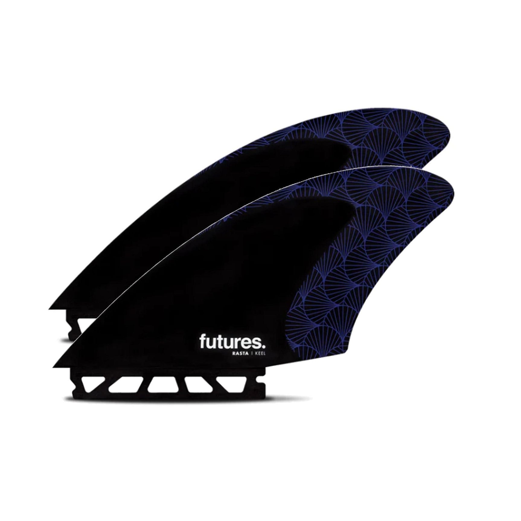 FUTURES Twin Fin Set Rasta Keel Honeycomb